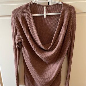 Anthropologie drapey cowl neck sweater